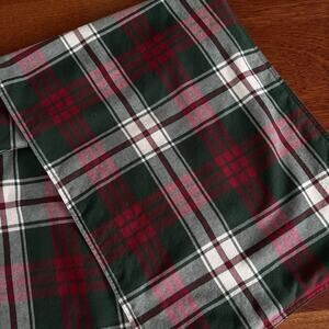 Cotton Tartan Plaid Table Runner 68"L X 14”W Red & Green Christmas Holiday Decor